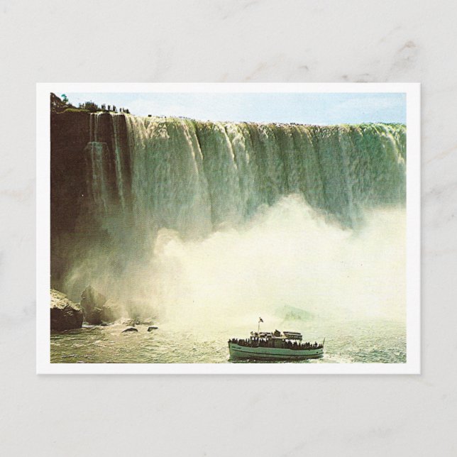 Vintage Horseshoe Falls Postkarte (Vorderseite)