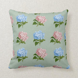 Vintage-Hortensien-Blumendesign Kissen
