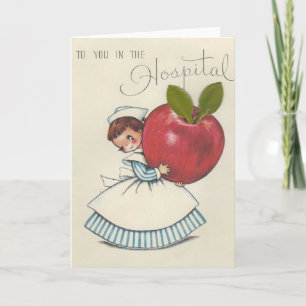 Vintage Hospital Stay Karte