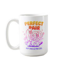 Vintage Hot Dog and Pretzel Mascot - Retro