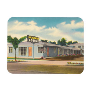 Vintage Hotel, Golden West Lodge Motel Magnet