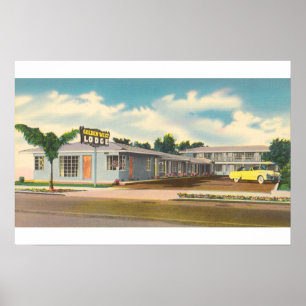 Vintage Hotel, Golden West Lodge Motel Poster