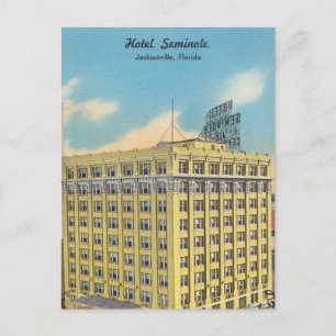 Vintage-Hotel in Jacksonville, Florida Postkarte
