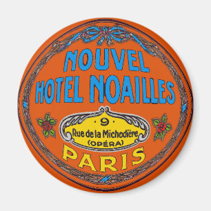 Vintage Hotel Paris Frankreich Magnet