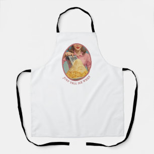 Vintage Housewife Küchendesign „Sag mir wann“ Schürze