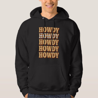 Vintage Howdy Southerner Spruch Land Hoodie