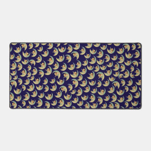 Vintage Hubs in den Monden Schreibtischunterlage