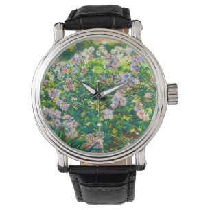 Vintage hübsche Blume Windblumenillustrierung Armbanduhr