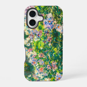 Vintage hübsche Blumen Windblumen Illustration iPhone 16 Hülle