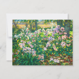 Vintage hübsche Blumen Windblumen Illustration Postkarte