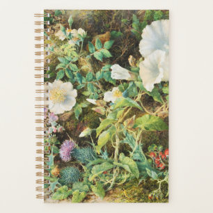 Vintage hübsche Petunien Blumen Blumenmalerei Planer