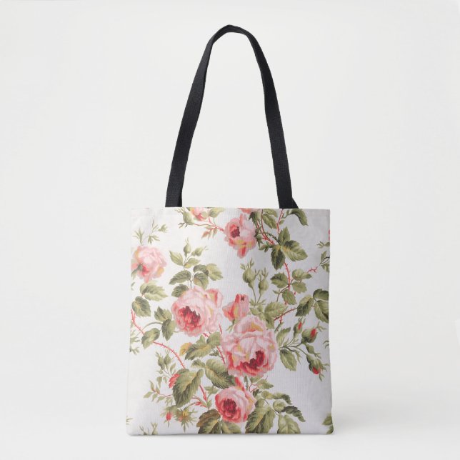 Vintage hübsche rosa Rosen Blumenmuster (Vorderseite)