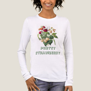 Vintage Hübsche Strawberry Illustration Personalis Tri-Blend Shirt