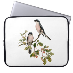 Vintage Hübsche Vögel auf einer Zweigniederlassung Laptopschutzhülle