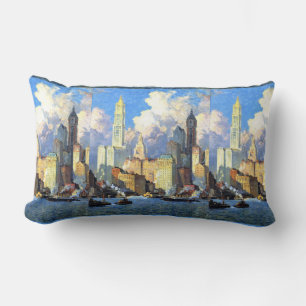 Vintage Hudson River Ufer Lendenkissen
