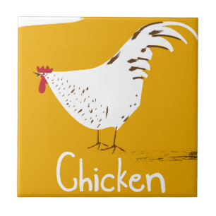 Vintage-Huhn Fliese