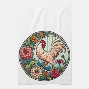 Vintage-Huhn Geschirrtuch