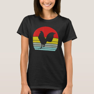 Vintage-Huhn Retro-Huhn-Silhouette Tier 80 T-Shirt