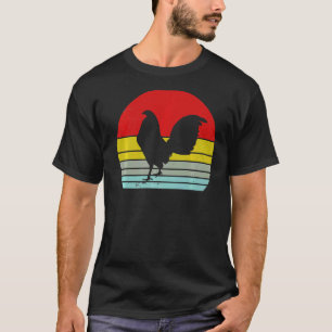 Vintage Huhn Retro-Huhn-Silhouette Tier 8 T-Shirt