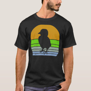Vintage-Huhn Retro-Küken-Silhouette Bauernhof-Tier T-Shirt