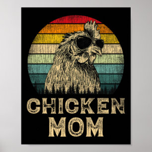 Vintage Hühner Mama Hühnerliebhaber Mama Mother Poster