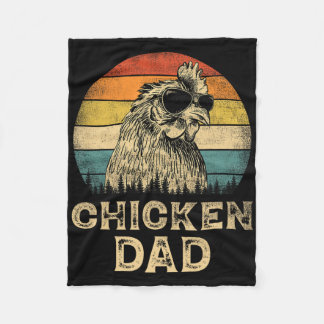 Vintage Hühner-Vater Hühnerliebhaber Daddy Father& Fleecedecke