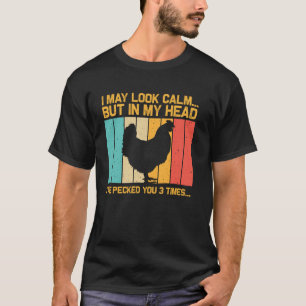 Vintage-Hühnerdesign für Männer Frauen Hühnerfarm T-Shirt