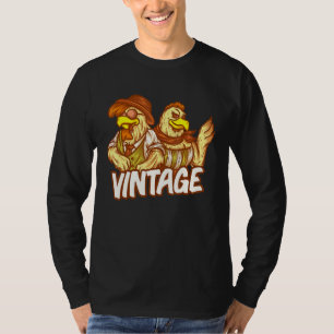 Vintage Hühnerliebhaber Bauernhof Landleben T-Shirt