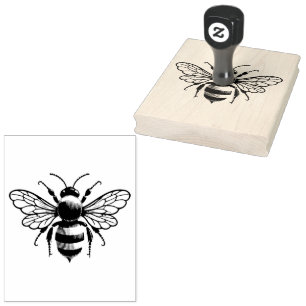 Vintage Hummel Honey Bee Gummistempel