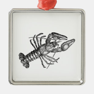 Vintage Hummer #1 Zeichnend Ornament Aus Metall
