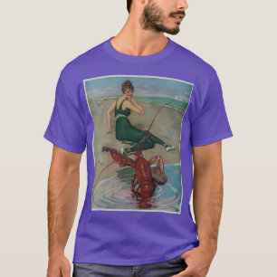 Vintage Hummer Gitarre Serenade Illustration 1914 T-Shirt