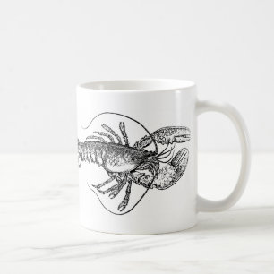 Vintage-Hummer-Illustration Tasse