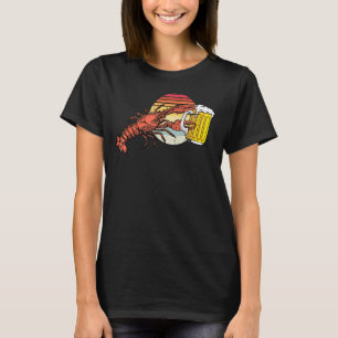 Vintage Hummer Nahrungsgetränke Urlaub Illustrat T-Shirt