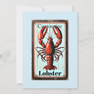 Vintage-Hummer-Schild Thunder_Cove Einladung