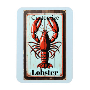 Vintage-Hummergeichen Thunder_Cove Magnet