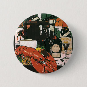 Vintage-Hummerkang-Champagner; Fancy elegante Part Button