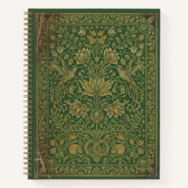 Vintage Hummingbird & Sleeping Fox Floral Journal Notizbuch