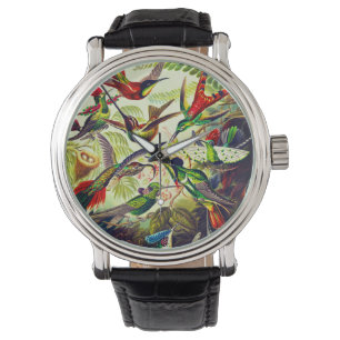Vintage Hummingbirds von Ernst Haeckel Armbanduhr