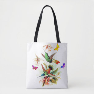 Vintage Hummingvögel und Schmetterlinge