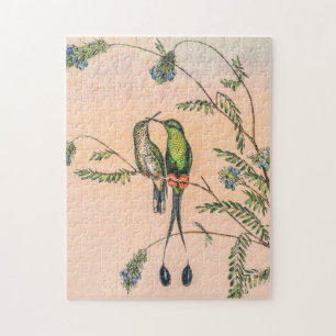 Vintage Hummingvögel von John Gould Puzzle