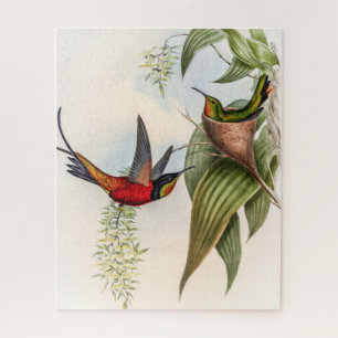 Vintage Hummingvögel von John Gould Puzzle
