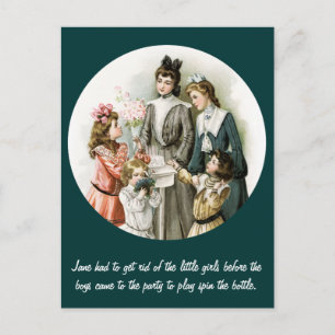 Vintage Humor Party Postkarte
