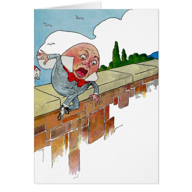 Vintage Humpty Dumpty Kinderzimmer Rhyme Illustrat (Vorne)