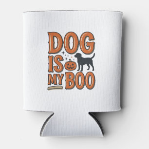 Vintage-Hund ist mein Boo-Halloween-Shirt-Design_1 Dosenkühler
