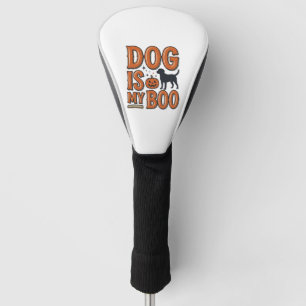 Vintage-Hund ist mein Boo-Halloween-Shirt-Design_1 Golf Headcover