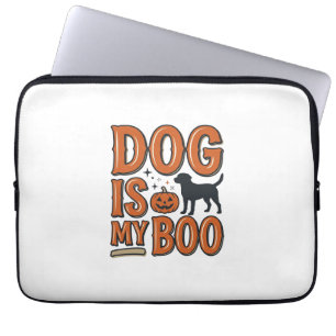 Vintage-Hund ist mein Boo-Halloween-Shirt-Design_1 Laptopschutzhülle