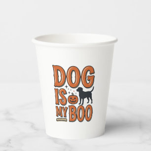 Vintage-Hund ist mein Boo-Halloween-Shirt-Design_1 Pappbecher