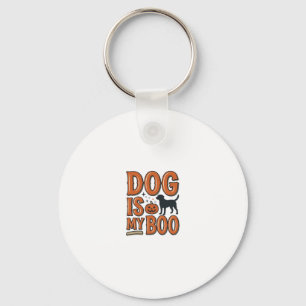 Vintage-Hund ist mein Boo-Halloween-Shirt-Design_1 Schlüsselanhänger