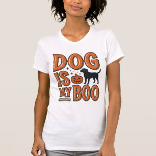 Vintage-Hund ist mein Boo-Halloween-Shirt-Design_1 T-Shirt
