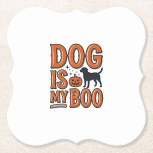 Vintage-Hund ist mein Boo-Halloween-Shirt-Design_1 Untersetzer